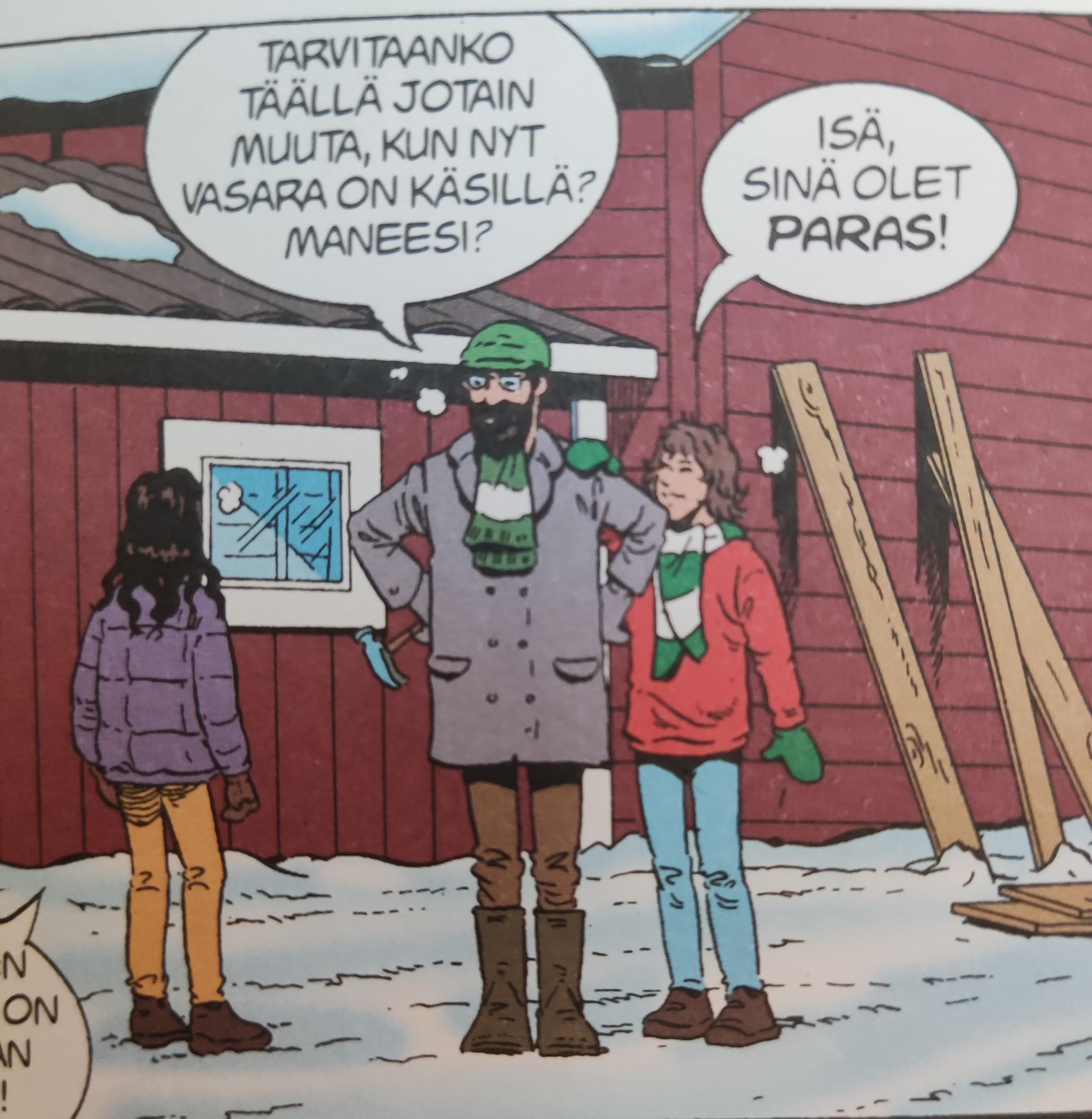 Tarvitaanko täällä jotain muuta, kun nyt vasara on käsillä? Maneesi?