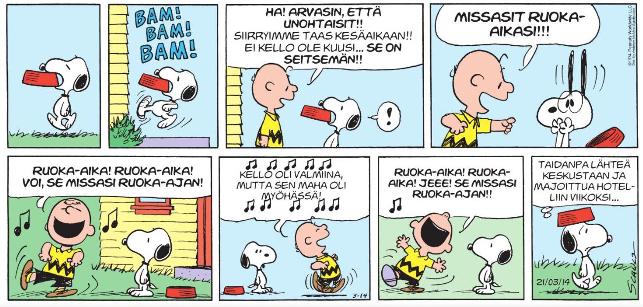 Ressu on missannut ruoka-aikansa kellojensiirron takia, mistä Jaska Jokunen iloitsee hämmentävän paljon.

Sijoittuuko Tenavat Poriin?!?