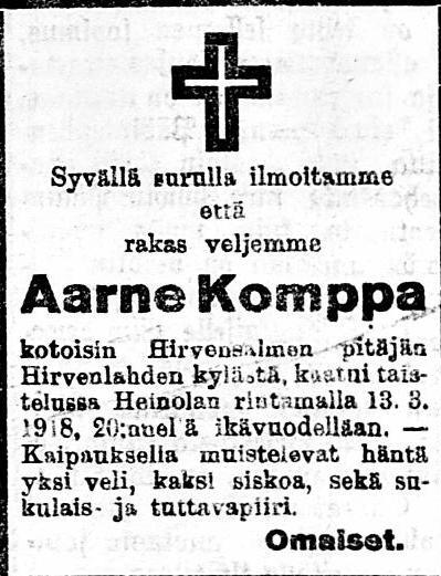 25.03.1918 Mikkelin Sanomat no 26 Kansalliskirjaston digitoidut aineistot