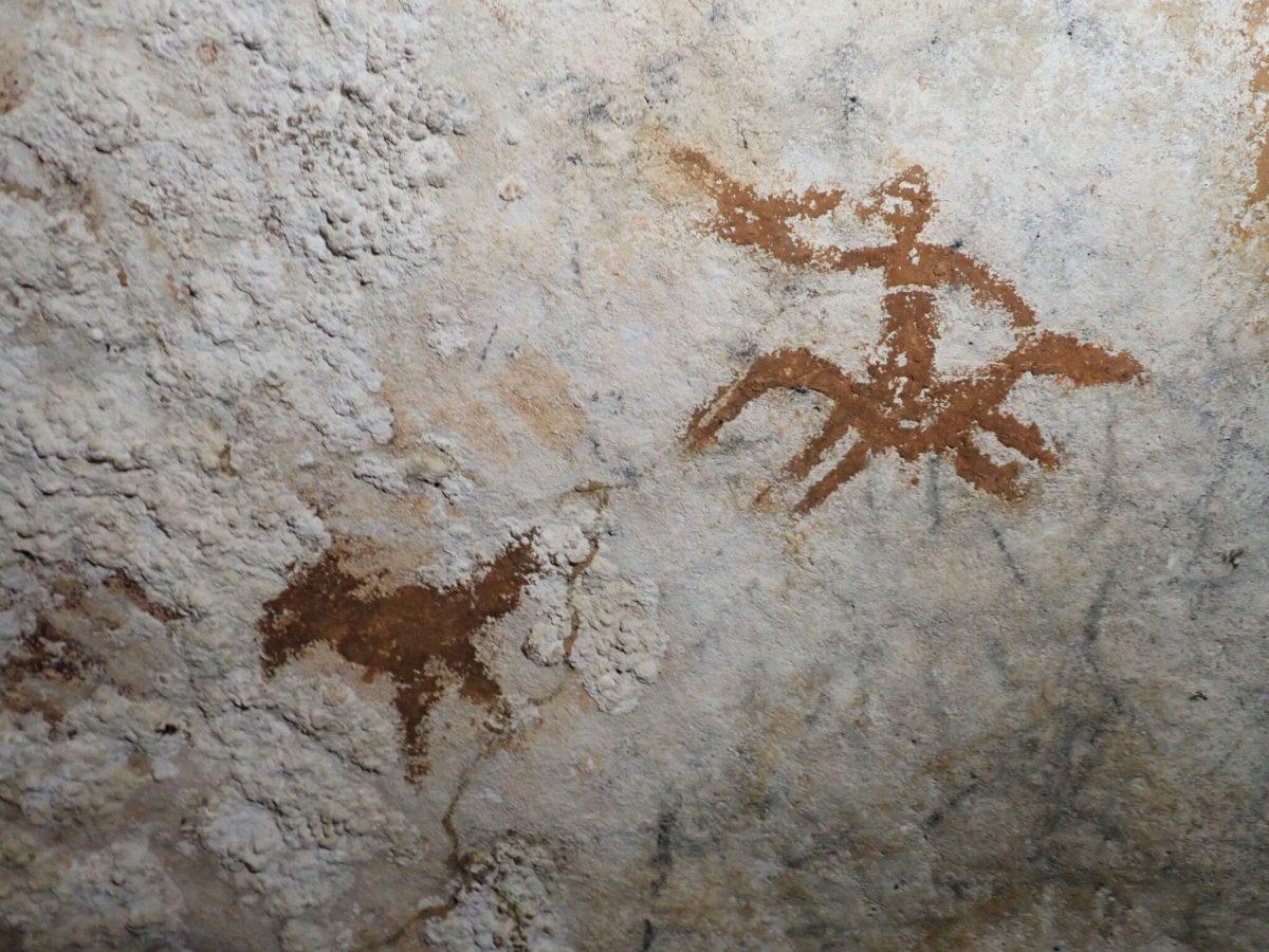 Image of ancient rock art, description in post text
