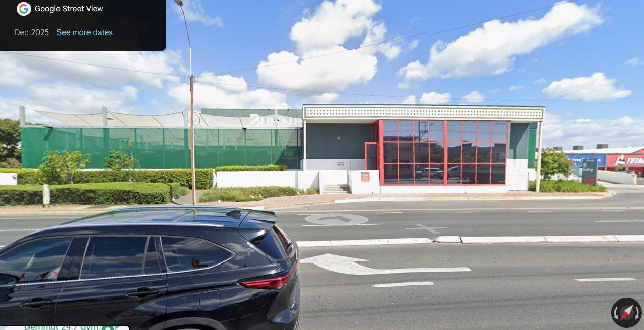 Showing small steps leading up to small door at side