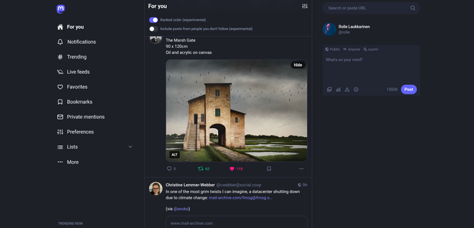 Posted media