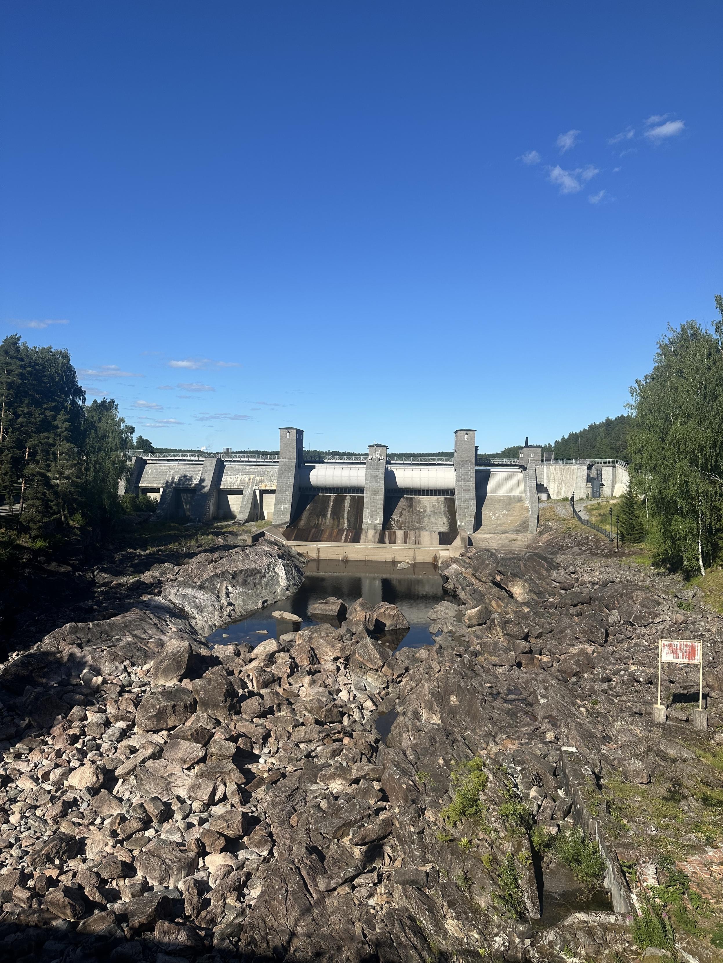 Imatrankoski kuivana ilman vettä
