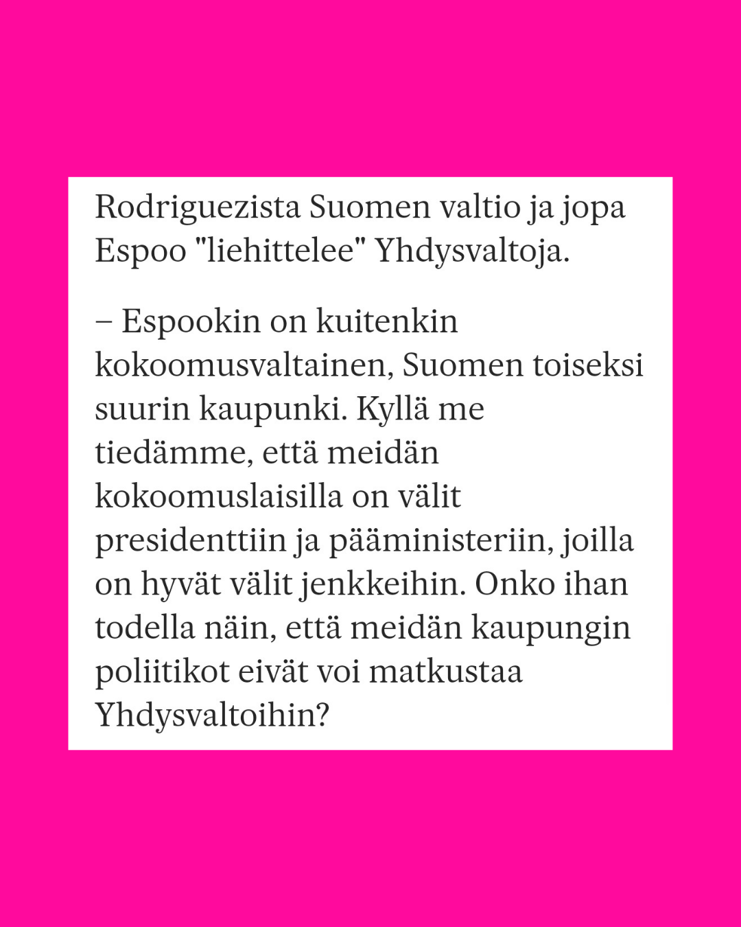 Kuvakaappaus lehtijutusta